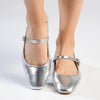 Madison Jackilee Pump With Buckle Strap - Silver-Madison Heart of New York-Buy shoes online