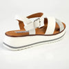 Madison Jacklynn Crossover Footbed Sandal - White
