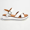 Madison Jacklynn Crossover Footbed Sandal - White-Madison Heart of New York-Buy shoes online