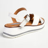 Madison Jacklynn Crossover Footbed Sandal - White-Madison Heart of New York-Buy shoes online