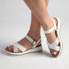 Madison Jacklynn Crossover Footbed Sandal - White-Madison Heart of New York-Buy shoes online