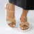 Madison Jacklynn Sandal - Camel/Gold