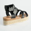 Madison Jade High Gladiator Wedge - Black-Madison Heart of New York-Buy shoes online