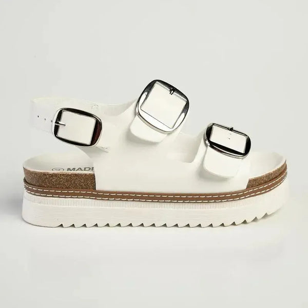 Madison Jaden Slingback Sandal - White