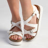 Madison Jafit Cross Over Footbed Sandal - White-Madison Heart of New York-Buy shoes online