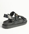 Madison Jamie Double Strap Footbed Sandal - Black-Madison Heart of New York-Buy shoes online