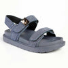 Madison Jamie Double Strap Footbed Sandal - Denim-Madison Heart of New York-Buy shoes online