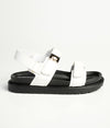 Madison Jamie Double Strap Footbed Sandal - White-Madison Heart of New York-Buy shoes online