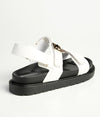 Madison Jamie Double Strap Footbed Sandal - White-Madison Heart of New York-Buy shoes online