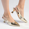 Madison Jamison Kitten Heels - Gold-Madison Heart of New York-Buy shoes online