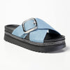 Madison Janiel Cross Over Mule - Blue-Madison Heart of New York-Buy shoes online