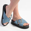 Madison Janiel Cross Over Mule - Blue-Madison Heart of New York-Buy shoes online