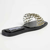 Madison Janine Studded Push In Mule - Clear / Black-Madison Heart of New York-Buy shoes online