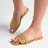 Madison Janine Studded Push In Mule - Nude-Madison Heart of New York-Buy shoes online