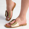 Madison Janvee 2 Push In Flat Sandal - Multi Nude