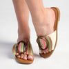 Madison Janvee Buckle Trim Push In Mule - Nude / Multi-Madison Heart of New York-Buy shoes online