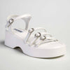 Madison Jaquenette Slingback Sandal - White-Madison Heart of New York-Buy shoes online