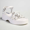 Madison Jaquenette Slingback Sandal - White-Madison Heart of New York-Buy shoes online