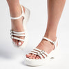 Madison Jaquenette Slingback Sandal - White-Madison Heart of New York-Buy shoes online