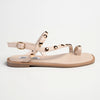 Madison Jay Studded Sandal - Nude-Madison Heart of New York-Buy shoes online