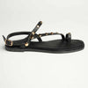 Madison Jay - Studded Strappy Flat Sandal - Black-Madison Heart of New York-Buy shoes online