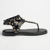 Madison Jaydra Studded T-Bar Sandal - Black-Madison-Buy shoes online