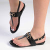 Madison Jayzee T-Bar Sandal - Black-Madison Heart of New York-Buy shoes online