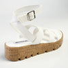 Madison Jeanmarie H Bar Cork Wedge - White-Madison Heart of New York-Buy shoes online