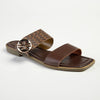 Madison Jen Double Strap Sandal - Chocolate Multi-Madison Heart of New York-Buy shoes online