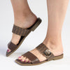 Madison Jen 2 Double Strap Sandal - Chocolate Multi-Madison Heart of New York-Buy shoes online