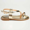 Madison Jenna Toe Ring Flat Sandal - Gold-Madison Heart of New York-Buy shoes online