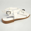 Madison Jenna Toe Ring Flat Sandal - White-Madison Heart of New York-Buy shoes online