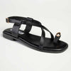 Madison Jenna Toe Ring Sandal - Black-Madison Heart of New York-Buy shoes online