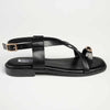 Madison Jenna Toe Ring Sandal - Black-Madison Heart of New York-Buy shoes online