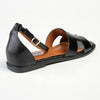 Madison Jenny H Bar Flat Sandal - Black-Madison Heart of New York-Buy shoes online