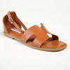 Madison Jenny H Bar Flat Sandals - Tan-Madison Heart of New York-Buy shoes online