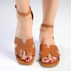 Madison Jenny H Bar Flat Sandals - Tan-Madison Heart of New York-Buy shoes online