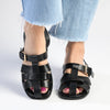 Madison Jerry Closed Toe Sandal - Black-Madison Heart of New York-Buy shoes online