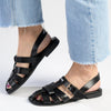 Madison Jerry Closed Toe Sandal - Black-Madison Heart of New York-Buy shoes online