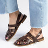 Madison Jerry Closed Toe Sandal - Chocolate-Madison Heart of New York-Buy shoes online