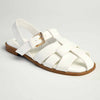 Madison Jerry Closed Toe Sandal - White-Madison Heart of New York-Buy shoes online