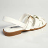 Madison Jerry Closed Toe Sandal - White-Madison Heart of New York-Buy shoes online