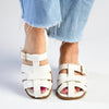 Madison Jerry Closed Toe Sandal - White-Madison Heart of New York-Buy shoes online