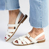 Madison Jerry Closed Toe Sandal - White-Madison Heart of New York-Buy shoes online