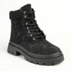 Madison Jersey Hiker Lace Fashion Boot - Black-Madison Heart of New York-Buy shoes online