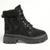 Madison Jersey Hiker Lace Fashion Boot - Black-Madison Heart of New York-Buy shoes online