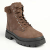 Madison Jersey Hiker Lace Fashion Boot - Chocolate-Madison Heart of New York-Buy shoes online