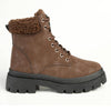 Madison Jersey Hiker Lace Fashion Boot - Chocolate-Madison Heart of New York-Buy shoes online