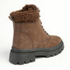 Madison Jersey Hiker Lace Fashion Boot - Chocolate-Madison Heart of New York-Buy shoes online