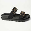 Madison Jeth Push In Sandal With Studs - Black-Madison Heart of New York-Buy shoes online